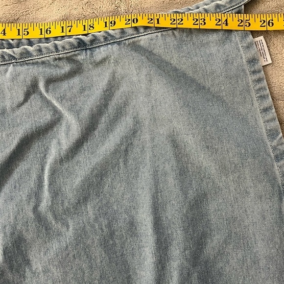 BDG Urban Outfitters Wrap-Front Wide-Leg Jean Lightwash Size XS - Picture 11 of 12